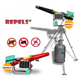 Electronic and Solar Cannon with Rotary Tripod Scares Birds and Wildlife