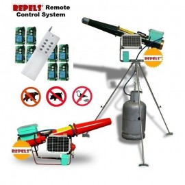 Propane Cannon Scares Birds & Wildlife Electronic Solar Powered with Remote Control